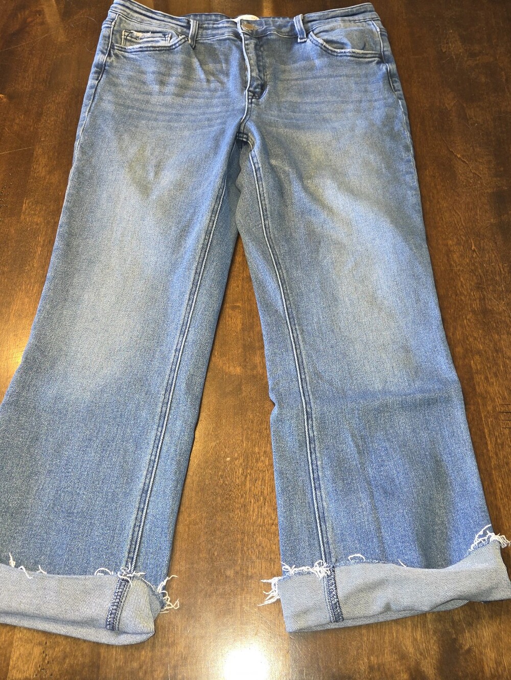 Flying Monkey Cropped Jeans Size 32 Women's Wide Leg
